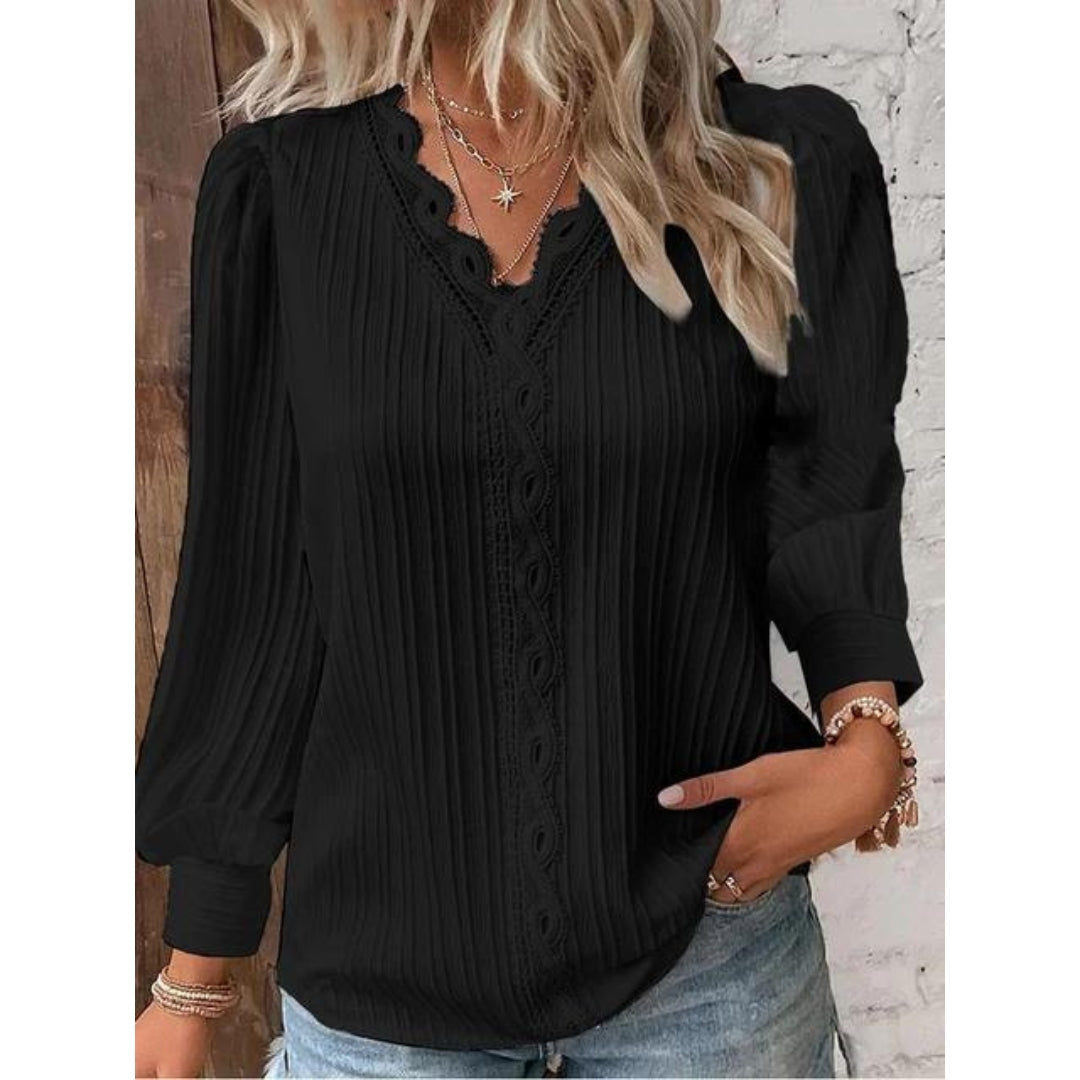 Kalea - Elegant Pintuck Blouse