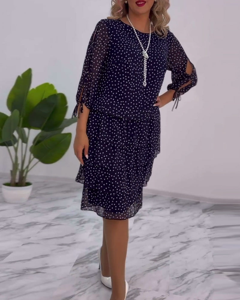 Tilly - Polka Dot Layered Dress