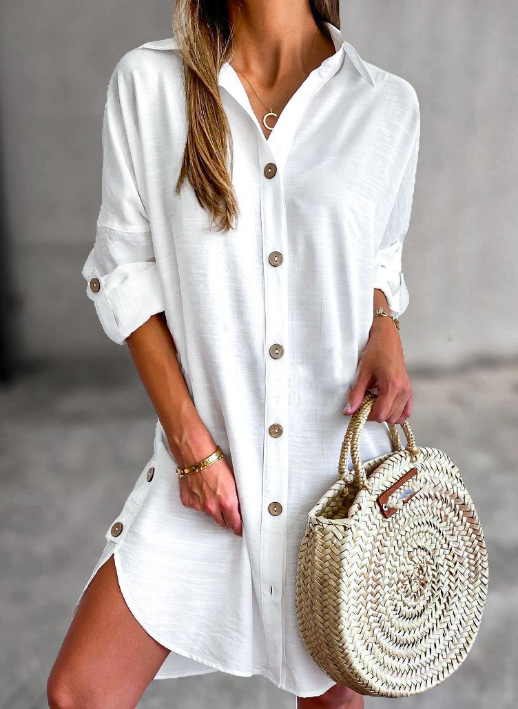 Claribel - Button-Up Shirt Dress