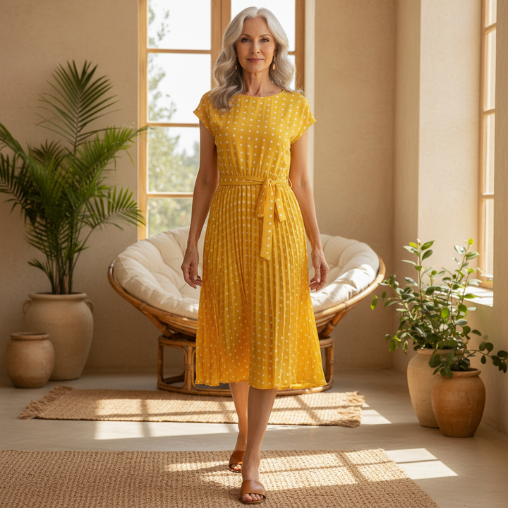 Beth - Polka Bloom Dress