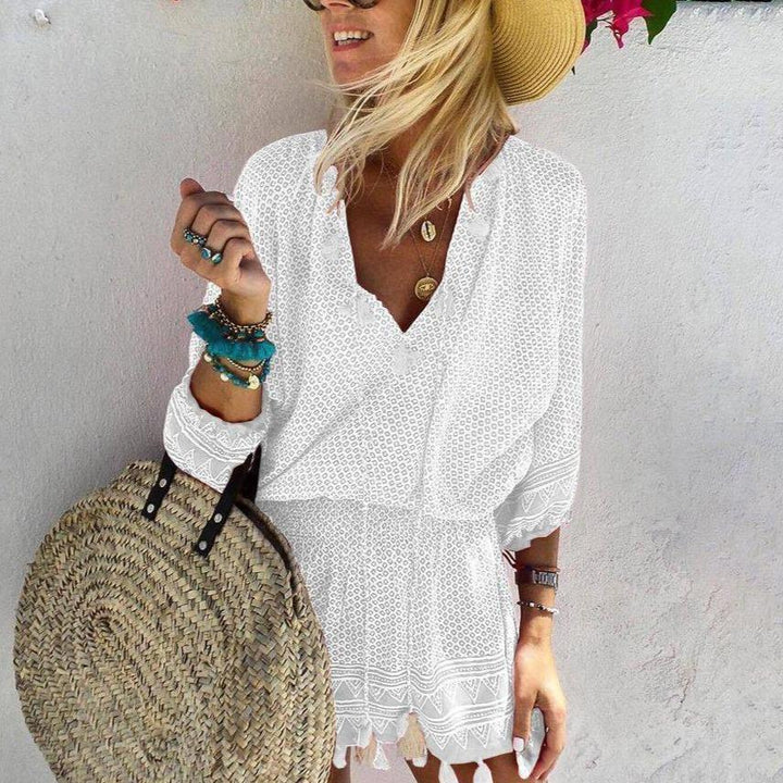 Soleil - Boho Tassel Jumpsuit